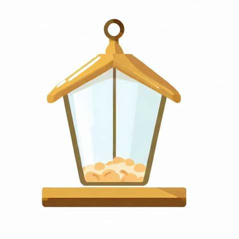 Wooden Bird Feeder Image