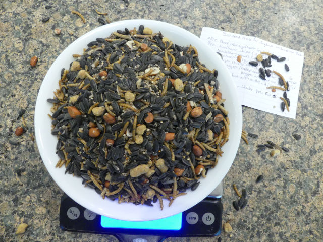DIY bird seed mix photo